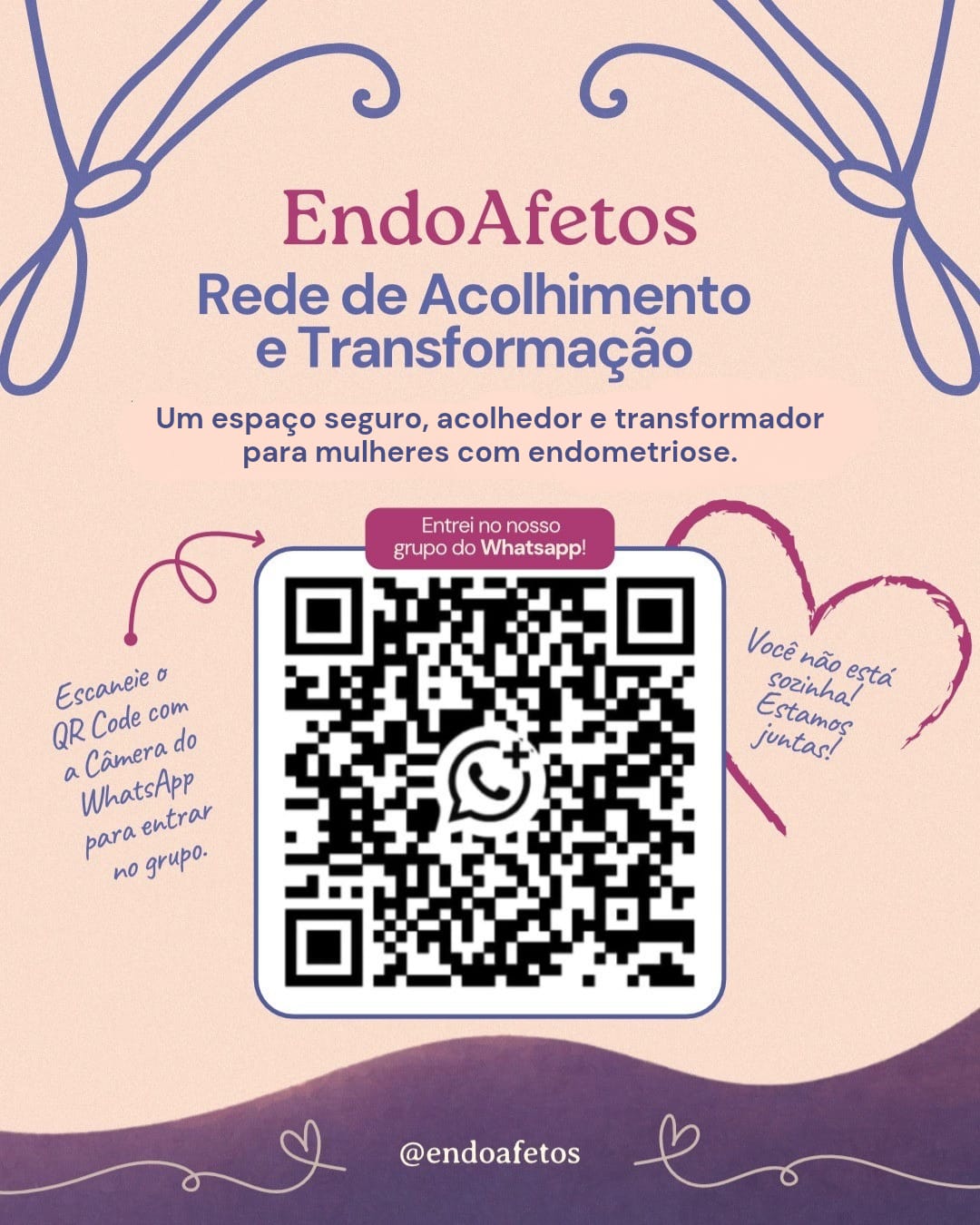 QR Code do grupo de WhatsApp EndoAfetos